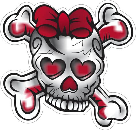 Girly Skulls With Bows