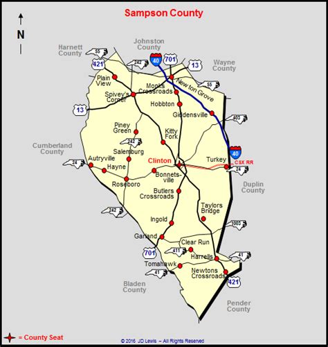 Gis sampson county nc. Fax: (910) 592-8641. Hours of Operation. Monday - Friday. 8 am to 5 pm. Physical Location. 112 Fontana Street. Clinton, NC 28328. Jimmy Thornton. Sampson County Sheriff. 