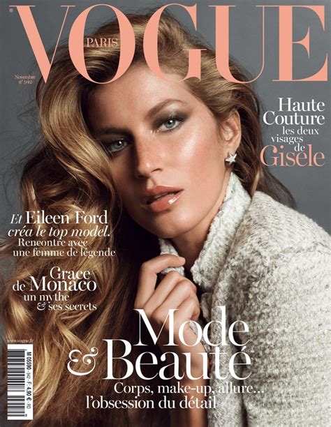 Nov 7, 2013 · Gisele Bundchen is one of the most successful super models on the planet. And now, thanks to a new fashion spread for Vogue Paris, the 33-year-old mother of ... 