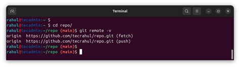 Git Change Remote URL (git remote seturl) TecAdmin