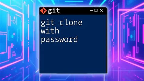 Git clone username password environment variable.  When git looks for a password, it will see t...
