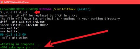 Git show diff for a file