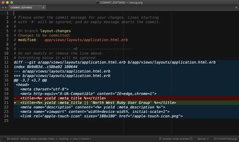 Git tip committing with verbose mode tekin.co.uk