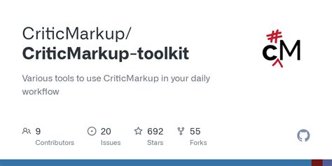 GitHub - CriticMarkup/CriticMarkup-toolkit: Various tools …