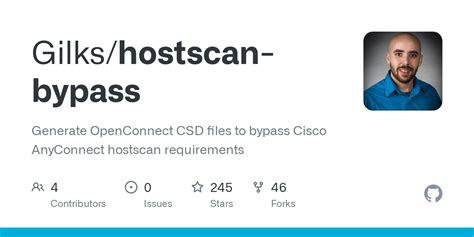 GitHub - Gilks/hostscan-bypass: Generate OpenConnect CSD