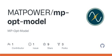 GitHub - MATPOWER/mp-opt-model: MP-Opt-Model