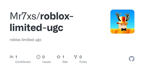 GitHub - Mr7xs/roblox-limited-ugc: roblox limited ugc