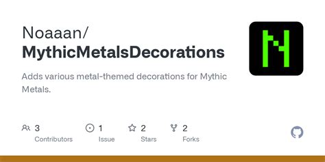 GitHub - Noaaan/MythicMetalsDecorations: Adds various metal …