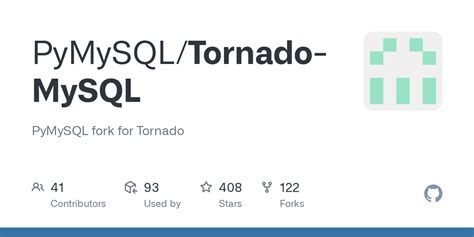 GitHub - PyMySQL/Tornado-MySQL: PyMySQL fork for Tornado