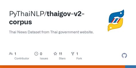 GitHub - PyThaiNLP/thaigov-v2-corpus: Thai News Dataset from …