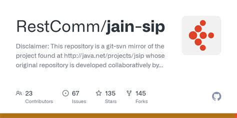 GitHub - RestComm/jain-sip: Disclaimer: This repository is a git …