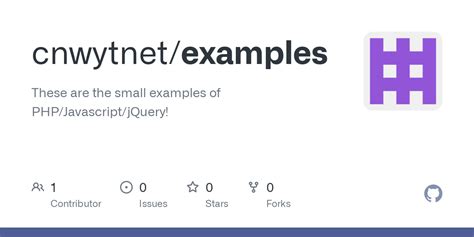 GitHub - cnwytnet/examples: These are the small examples of PHP ...