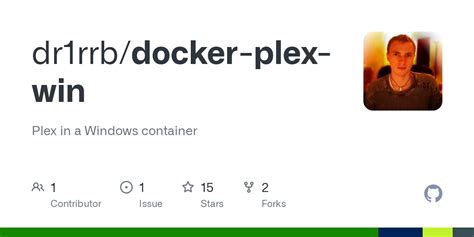 GitHub - dr1rrb/docker-plex-win: Plex in a Windows …