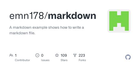 GitHub - emn178/markdown: A markdown example shows how to write …