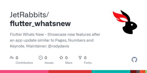 GitHub - fluttercommunity/flutter_whatsnew: Flutter Whats New ...