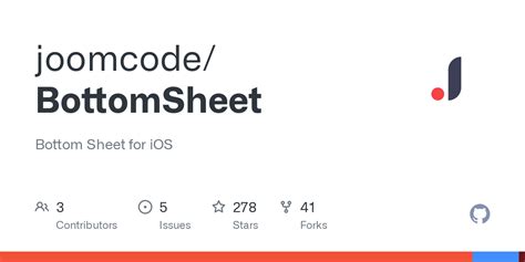 GitHub - joomcode/BottomSheet: Bottom Sheet for iOS