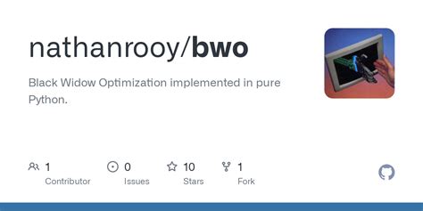 GitHub - nathanrooy/bwo: Black Widow Optimization …