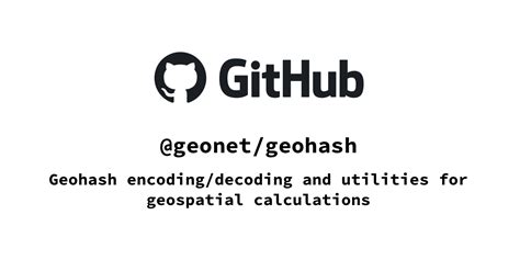 GitHub - nh7a/Geohash: Geohash library written in Swift