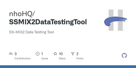 GitHub - nhoHQ/SSMIX2DataTestingTool: SS-MIX2 Data Testing Tool