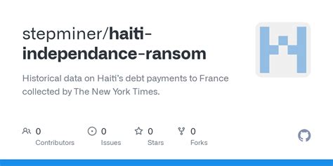 GitHub - nytimes/haiti-debt: Historical data on Haiti’s debt …