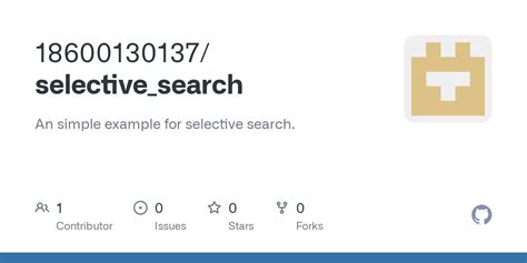 GitHub 18600130137/selective_search An simple example for selective