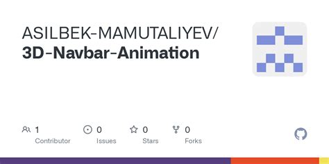 GitHub ASILBEK MAMUTALIYEV/3D Navbar Animation