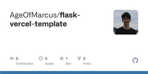 GitHub AgeOfMarcus/flask vercel template