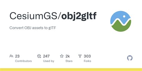 GitHub CesiumGS/obj2gltf Convert OBJ assets to glTF
