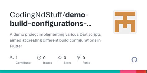 GitHub CodingNdStuff/demobuildconfigurationsflutter A demo