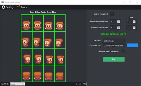 GitHub FACONNicolas/SpriteSheetSplitter