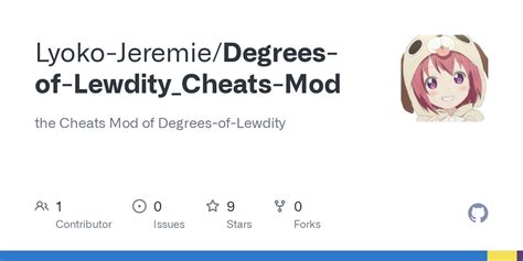 GitHub Lyoko Jeremie/Degrees of Lewdity Cheats Mod: the Cheats Mod of