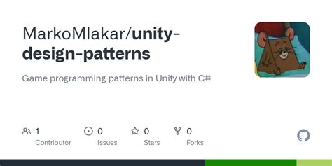 GitHub MarkoMlakar/unitydesignpatterns Game programming patterns