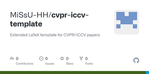GitHub MiSsU HH/cvpr iccv template: Extended LaTeX template for CVPR