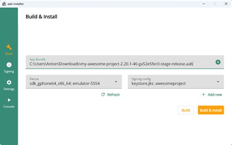 GitHub NamtarR/aab installer: Compose Multiplatform wrapper on Bundletool