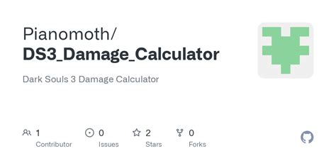 GitHub Pianomoth/DS3_Damage_Calculator Dark Souls 3 Damage Calculator