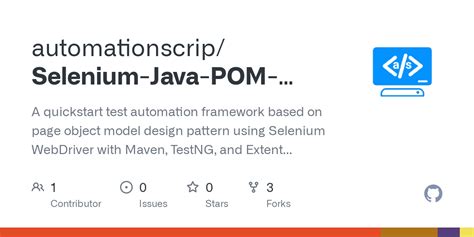 GitHub PramodDutta/PageObjectPatterninSeleniumJava Selenium