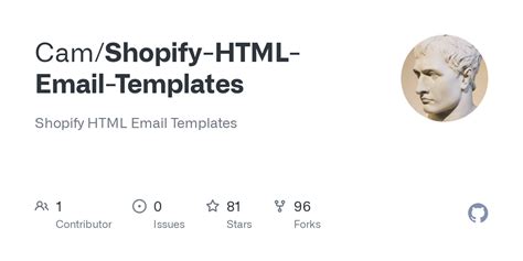 GitHub Shopify HTML email