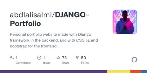 GitHub abdlalisalmi/DJANGOPortfolio Personal portfolio website made with Django framework in
