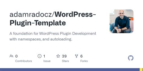 GitHub adamradocz/WordPressPluginTemplate A foundation for