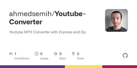 GitHub ahmedsemih/YoutubeConverter Youtube MP3 Converter with