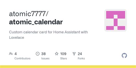 GitHub atomic7777/atomic_calendar Custom calendar card for Home