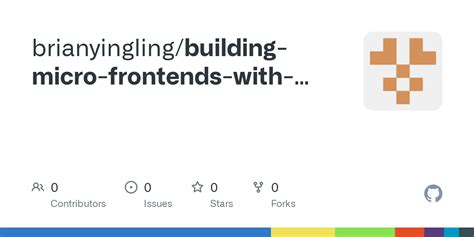 GitHub brianyingling/buildingmicrofrontendswithreact18