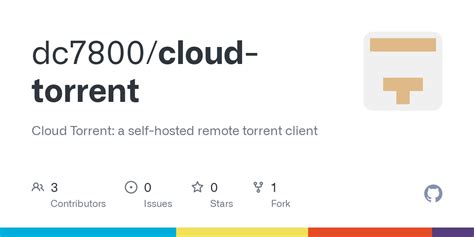 GitHub dc7800/cloudtorrent Cloud Torrent a selfhosted remote