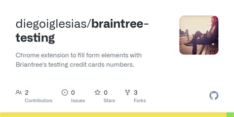 GitHub diegoiglesias/braintreetesting Chrome extension to fill form