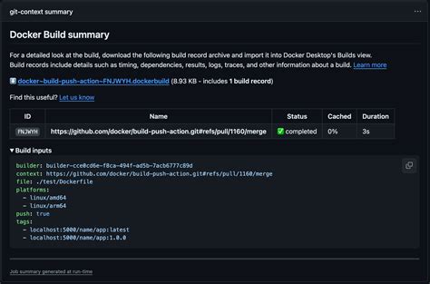 GitHub docker/buildpushaction GitHub Action to build and push