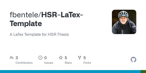 GitHub fbentele/HSRLaTexTemplate A LaTex Template for HSR Thesis