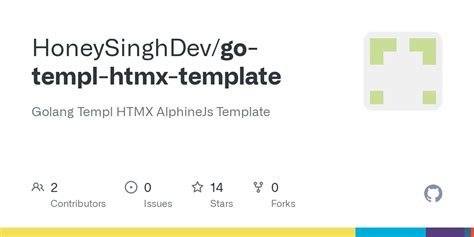 GitHub jordyvanvorselen/go templ htmx vercel template: A template to