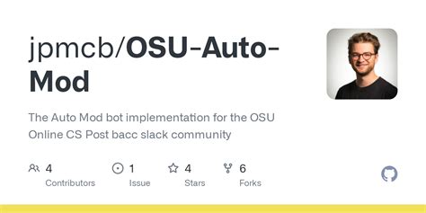 GitHub jpmcb/OSUAutoMod The Auto Mod bot implementation for the
