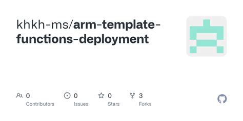 GitHub khkhms/armtemplatefunctionsdeployment