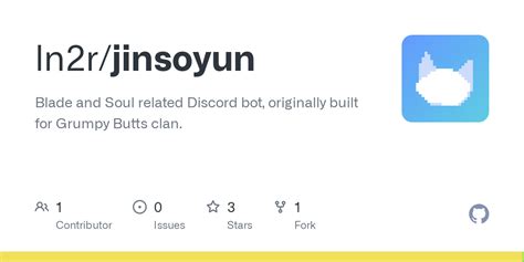GitHub ln2r/jinsoyun: Blade and Soul related Discord bot,.
